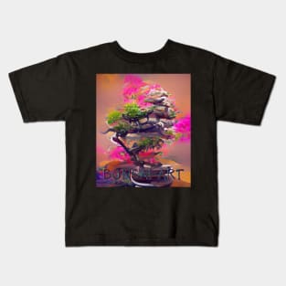 Bonsai Art, Colorful Algoart Kids T-Shirt